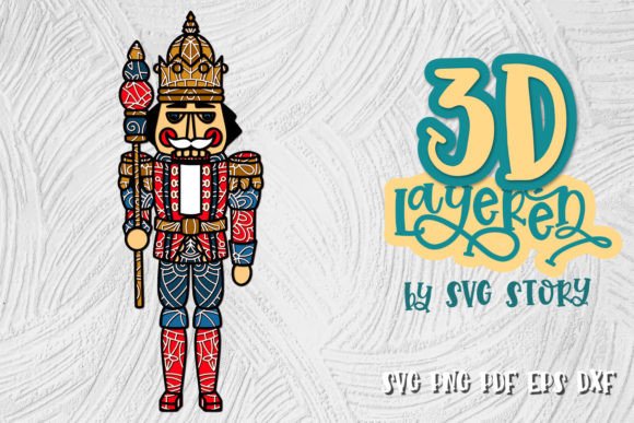 3D Layered Nutcracker SVG: A Designer's Review