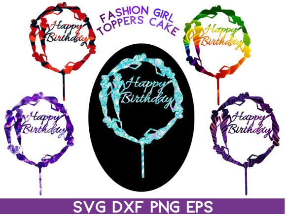 3D SVG Fashion Girl Birthday Toppers Review