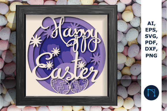 A Laser-Cut Easter Shadow Box SVG for Spring Collections