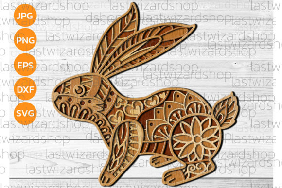 A Layered Bunny SVG for Spring Laser-Cutting Projects