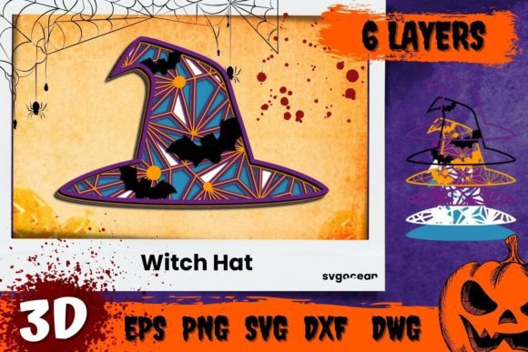 A Witch Hat SVG for Laser-Cut Autumn Content