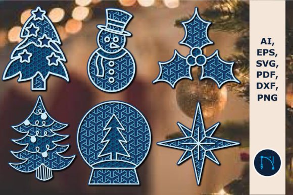 Christmas Laser-Cutting SVG Bundle for Winter Branding