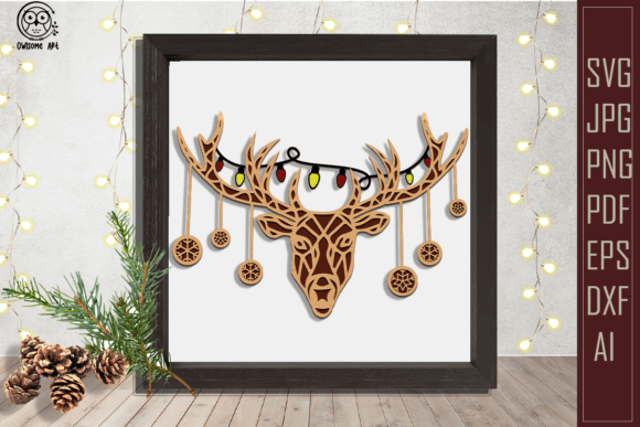 Crafting a Laser-Cut Winter Scene with a 3D Reindeer