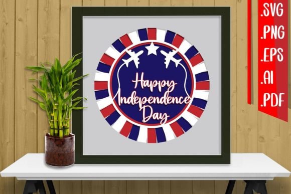 Evaluating a Laser-Cutting Friendly 4th of July Papercut Design for Signs