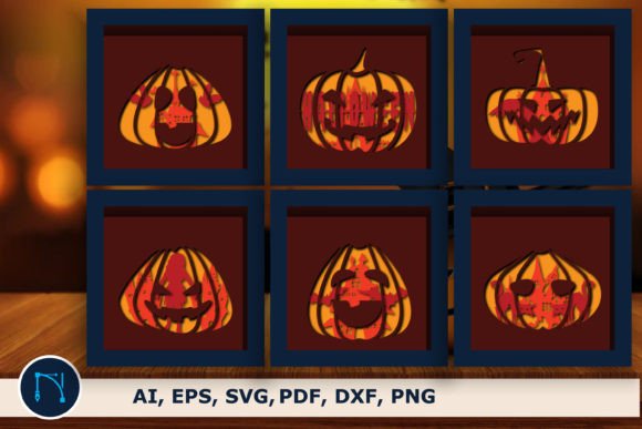 Evaluating a Pumpkin Shadow Box Design for Embroidery