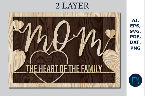 Mom the Heart of the Family: Laser-Cutting for Mother's Day Branding