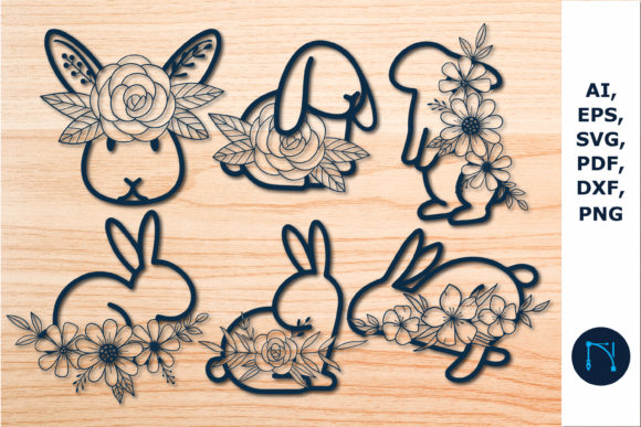 Paper Cut Bunny Flowers 3D SVG: Spring Laser Cutting Review
