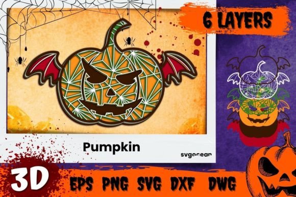 Pumpkin 3D SVG for Autumn Laser Cutting Projects